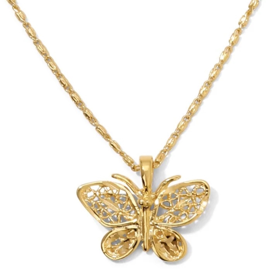 New Vanessa Mooney Butterfly Gold Charm The Julietta Butterfly Necklace
